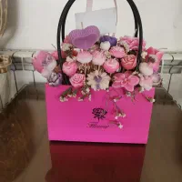 سبدگل تزیینی شمع