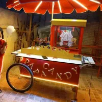 دستگاه پفیلا چرخ بلال تنوری.سیب زمینی نخود باقاله