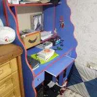 میز کامپیوتر وکتابخانه