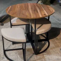 میز نهارخوری کمجا گرد