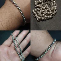 دستبند قلیونی نقره