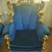 مبلمان هفت‌نفره، چوب راش، کارکرده