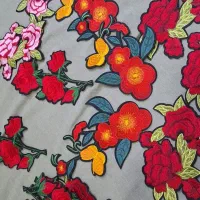 لوازم خیاطی پنل تکه دوزی گلدوزی  حرارتی چسبی