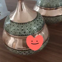 قندان مسی خاتم کاری