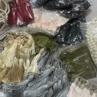 منگوله لباس روسری اویزکوسن مرواریدمغزی مبل تزیینی