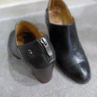 کفش چرم پاشنه ۷ سانتی