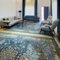 ست مبل۸نفره تخت خواب شو جلومبلی و۲عسلی۲عددفرش۹متری