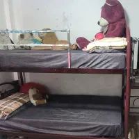 تخت خواب ۲ طبقه فلزی با آینه