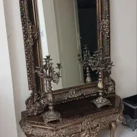 کنسول آینه و شمعدان
