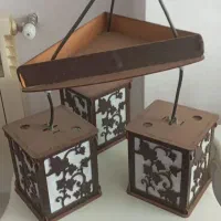 لوستر چوبی