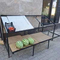 میز اهنی میوه و تره بار فروشی