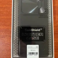 قاب نیلکین s22 ultra مدل camshield leather S مشکی