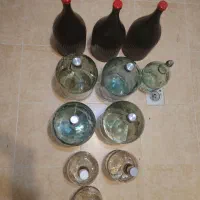 فروش 12بطری شیشه ای بزرگ