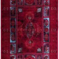 فرش لاکی سبز تنوع بالا