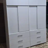 کمد دیواری درب ریلی جادار و پازلی قابل حمل