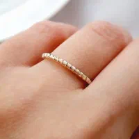 انگشتر نقره مینیمال و کیوت