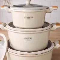 قابلمه سه تایی چدن سنگین ساخت آلمان