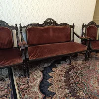 مبل نیمه استیل چوب گردو