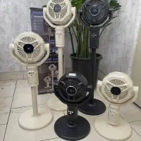 پنکه شارژی برقی رومیزی ایستاده ریموت چرخشی باتری