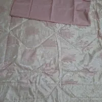 روتختی ۲ نفره طرح برجسته ساتن ابریشم کاملا نو