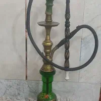 قلیان برنجی قدیمی وسنگین سوپاپ دار
