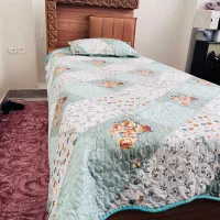 تخت چوبی همراه تشک طبی فنری