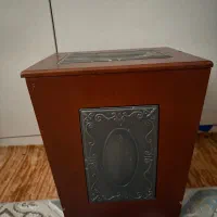 سطل زباله تزیینی چوبی