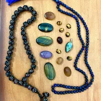 نگین تسبیح لاجورد عقیق چشم ببر