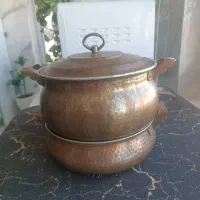 قابلمه و ماهیتابه مسی سایز ۲۵