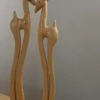 مجسمه چوبی آهو