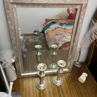 آینه و شمعدان طرح نقره
