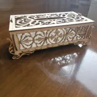 جای دستمال کاغذی چوبی