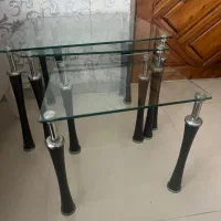 میز عسلی شیشه ای