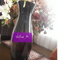 گلدان شیشه ای بنفش مشکی ۶۰ سانت|صنایع دستی و سایر لوازم تزئینی|تهران, سازمان برنامه|دیوار
