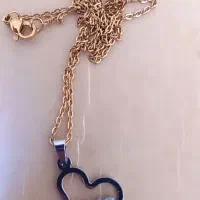 گردنبند ظریف دخترانه وگل سر