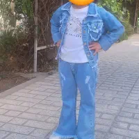 کت و شلوار جین بچگانه دخترانه