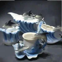 فروش چینی شربت خوری وارداتی دلفینی