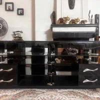 میز تلویزیون شیشه ای