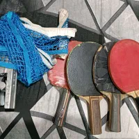 راکت پینگ پنگ و تور و گیره