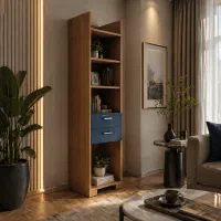 حراج کتابخانه چوبی کشودار