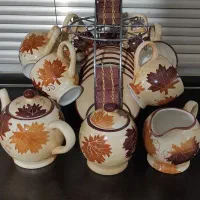 سرویس چایخوری نو ۱۷ پارچه همراه با استند