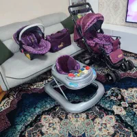 کالسکه ست کامل.تخت خواب نوزاد