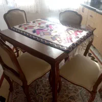 میز غذا خوری ۴نفره همراه صندلی مدل فرانسه