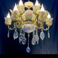 لوسترماهلین برنجی.سرامیکی/۹+۱/شعله برنجBhy light55