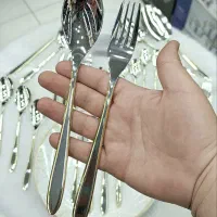 سرویس قاشق چنگال 24 نفره ۱۲۰ پارچه یونیک