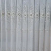 پرده حریر کارشده ترک با کتیبه