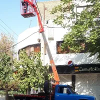 جرثقیل نیسان با سبد بالابر