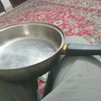 ماهی تابه استیل تک دسته