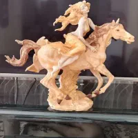مجسمه اسب دختر پلی استر