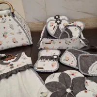سرویس آشپزخانه پارچهای عروس دست دوز اقساط